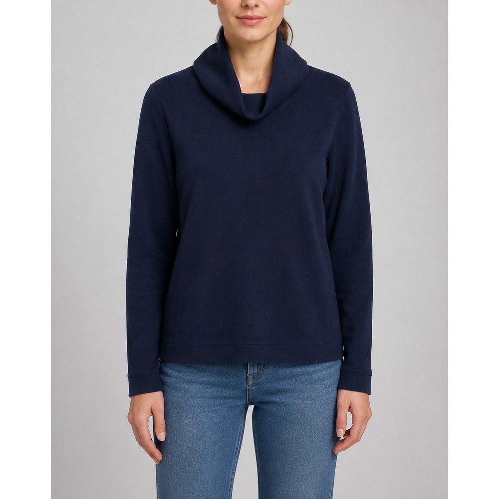 Aether High Neck Pullover Womens M Nordic Navy Fleece Cozy Outdoor Gorpcore‎ Ski